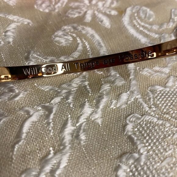 ⭐️Angemiel Engraving  Rose Gold Bracelets  for her - Picture 4 of 6